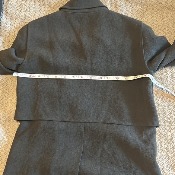 Aritzia Wilfred Mayet Crepe Jacket in Olive Green Size XXXS - Picture 12 of 12